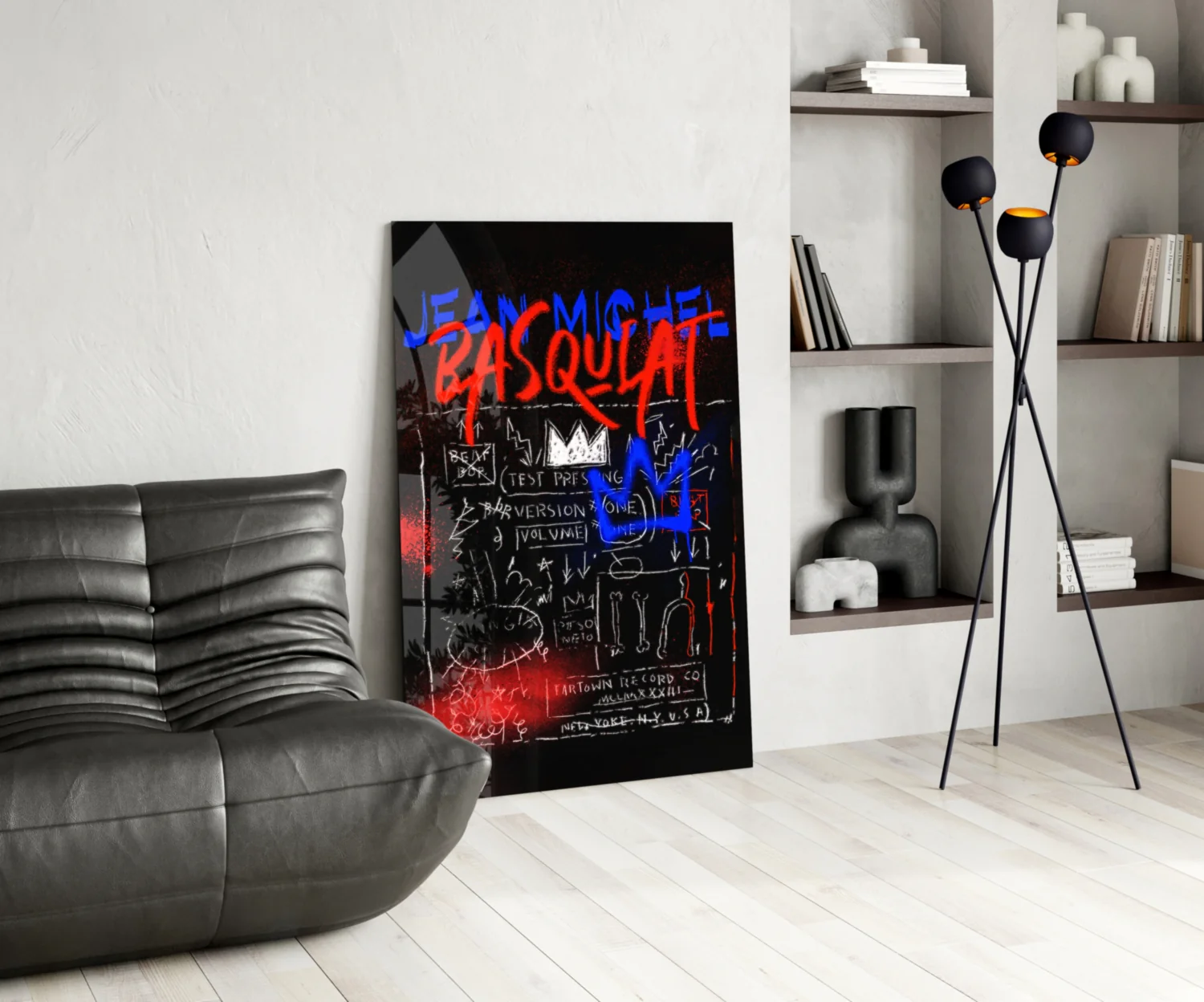 Style of Jean-Michel Basquiat Glass Wall Art || Designer Collection - Image 5