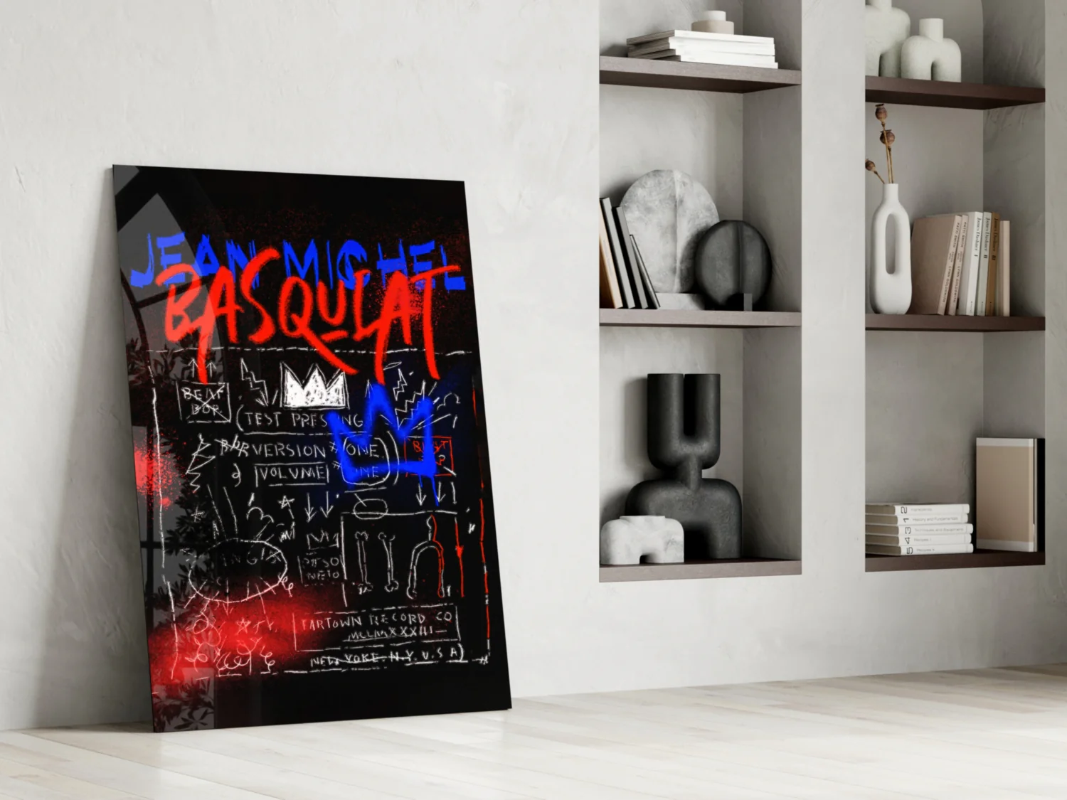 Style of Jean-Michel Basquiat Glass Wall Art || Designer Collection - Image 6
