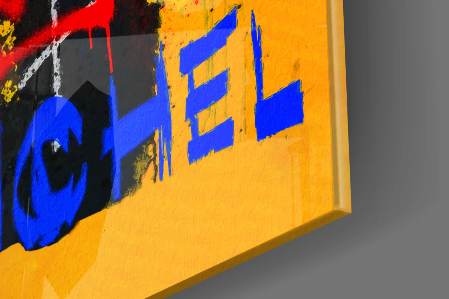 Style of Jean-Michel Basquiat Glass Wall Art || Designer Collection - Image 7