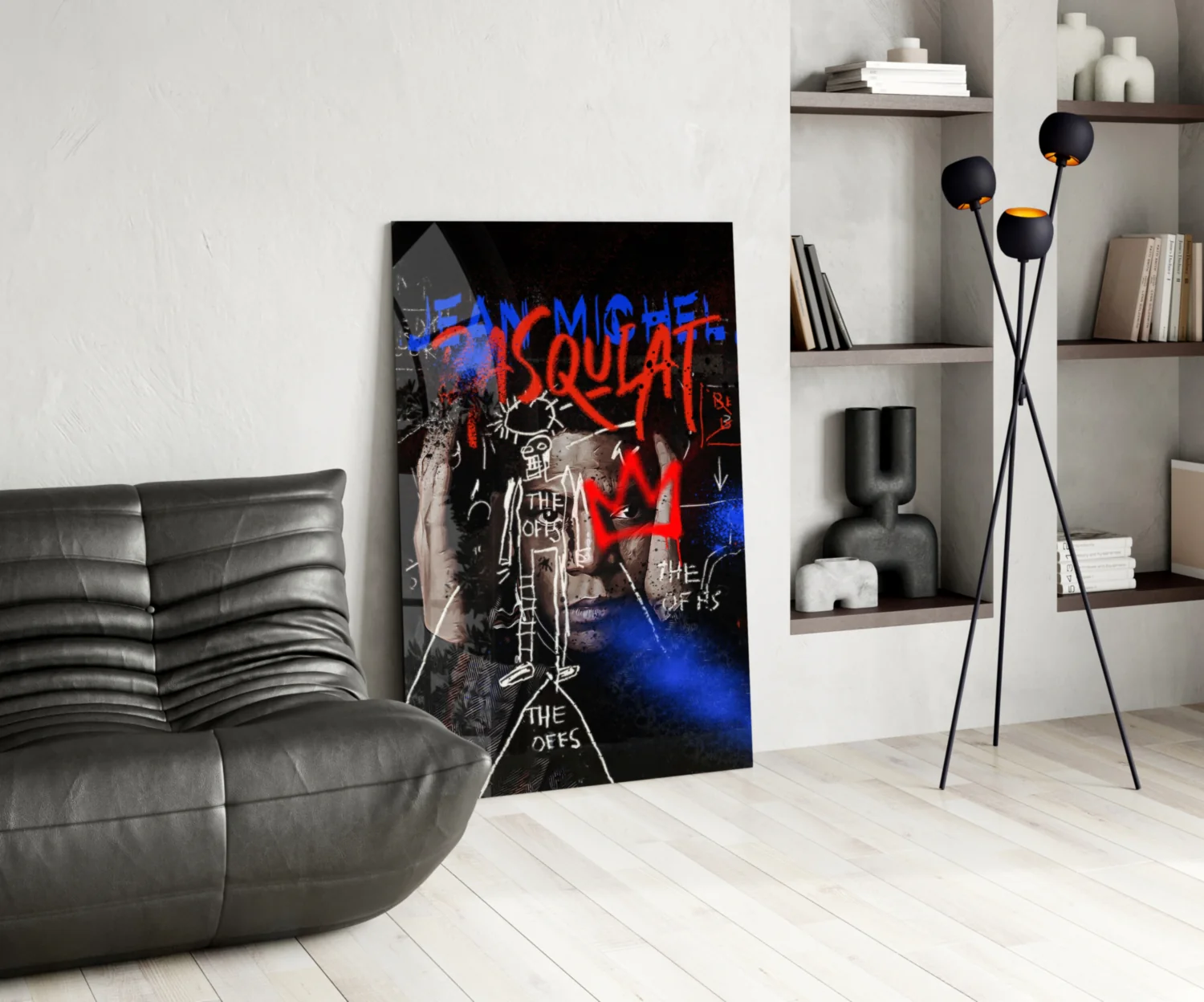Style of Jean-Michel Basquiat Glass Wall Art || Designer Collection - Image 5