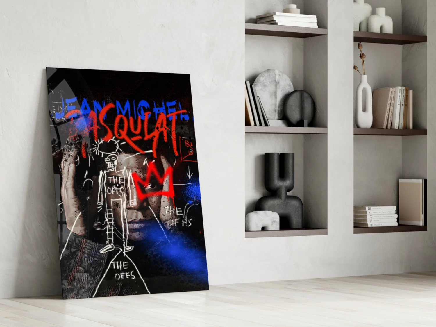 Style of Jean-Michel Basquiat Glass Wall Art || Designer Collection - Image 6
