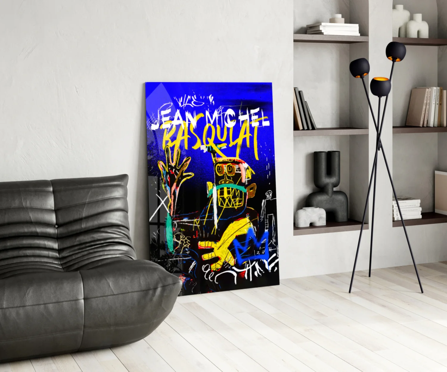 Style of Jean-Michel Basquiat Glass Wall Art || Designer Collection - Image 5