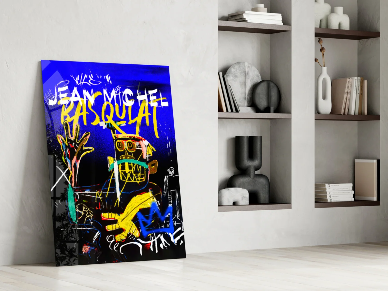 Style of Jean-Michel Basquiat Glass Wall Art || Designer Collection - Image 6