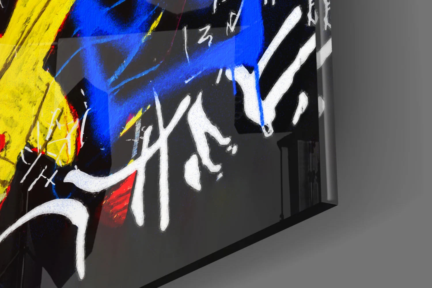 Style of Jean-Michel Basquiat Glass Wall Art || Designer Collection - Image 7