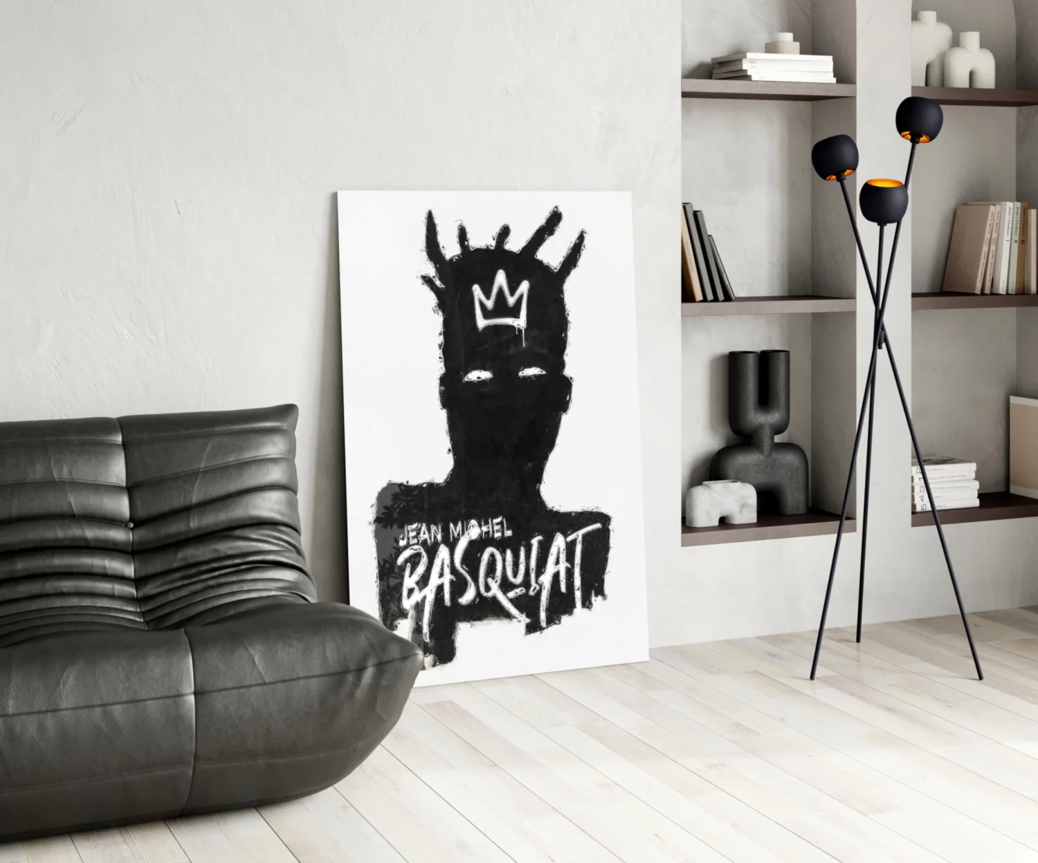 Style of Jean-Michel Basquiat Glass Wall Art || Designer Collection - Image 5