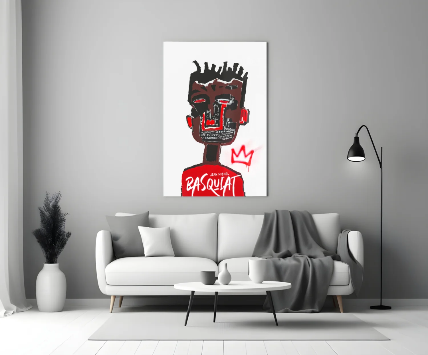 Style of Jean-Michel Basquiat Glass Wall Art || Designer Collection - Image 3