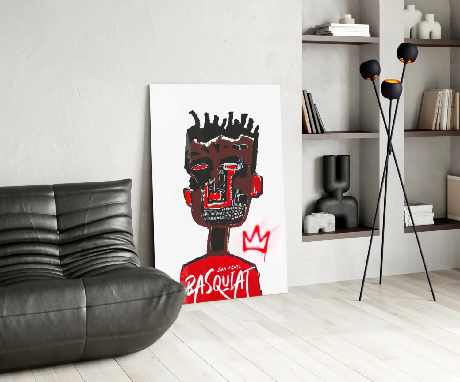 Style of Jean-Michel Basquiat Glass Wall Art || Designer Collection - Image 5