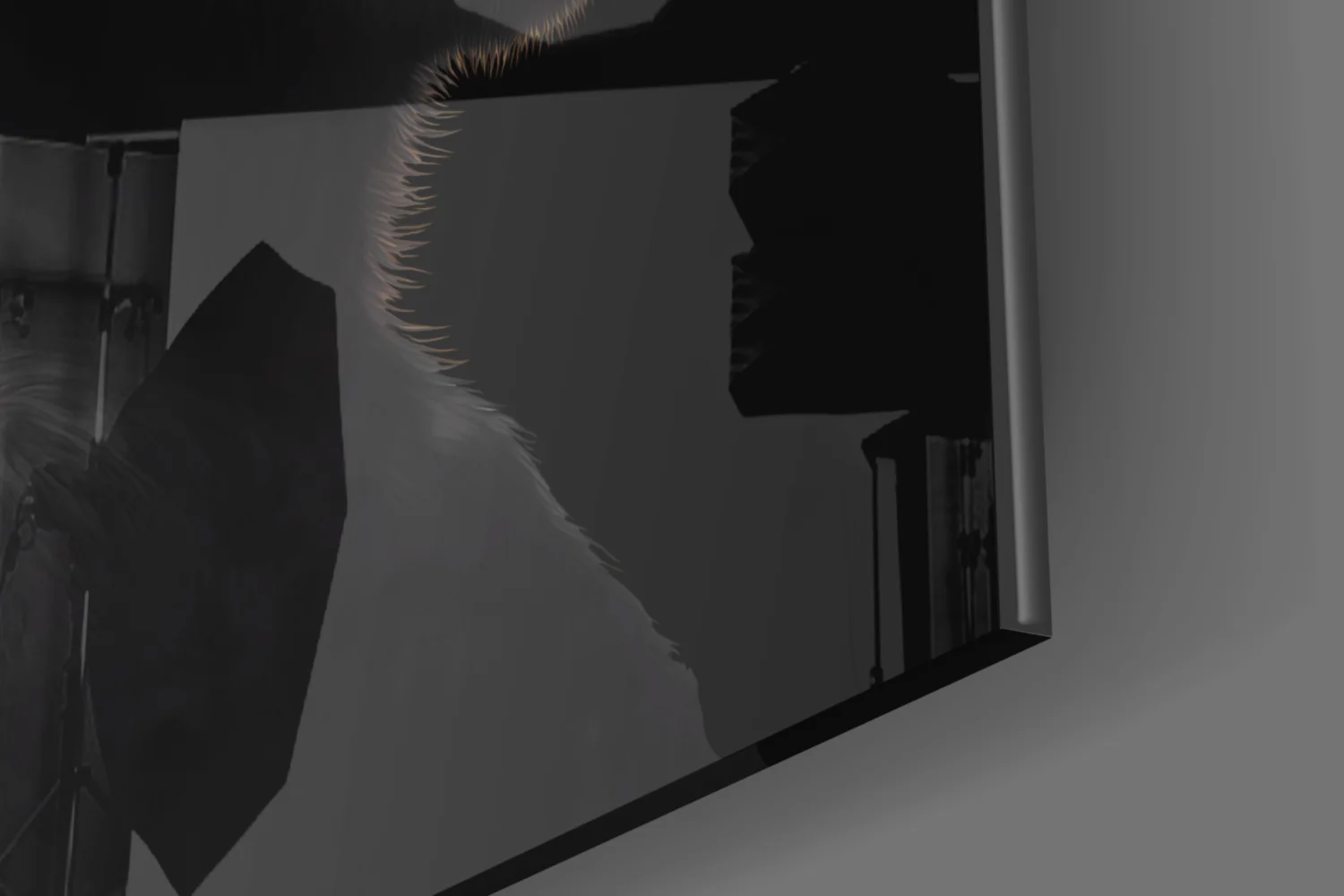 3 Wise Monkeys Glass Wall Art || Designer Collection - Image 7