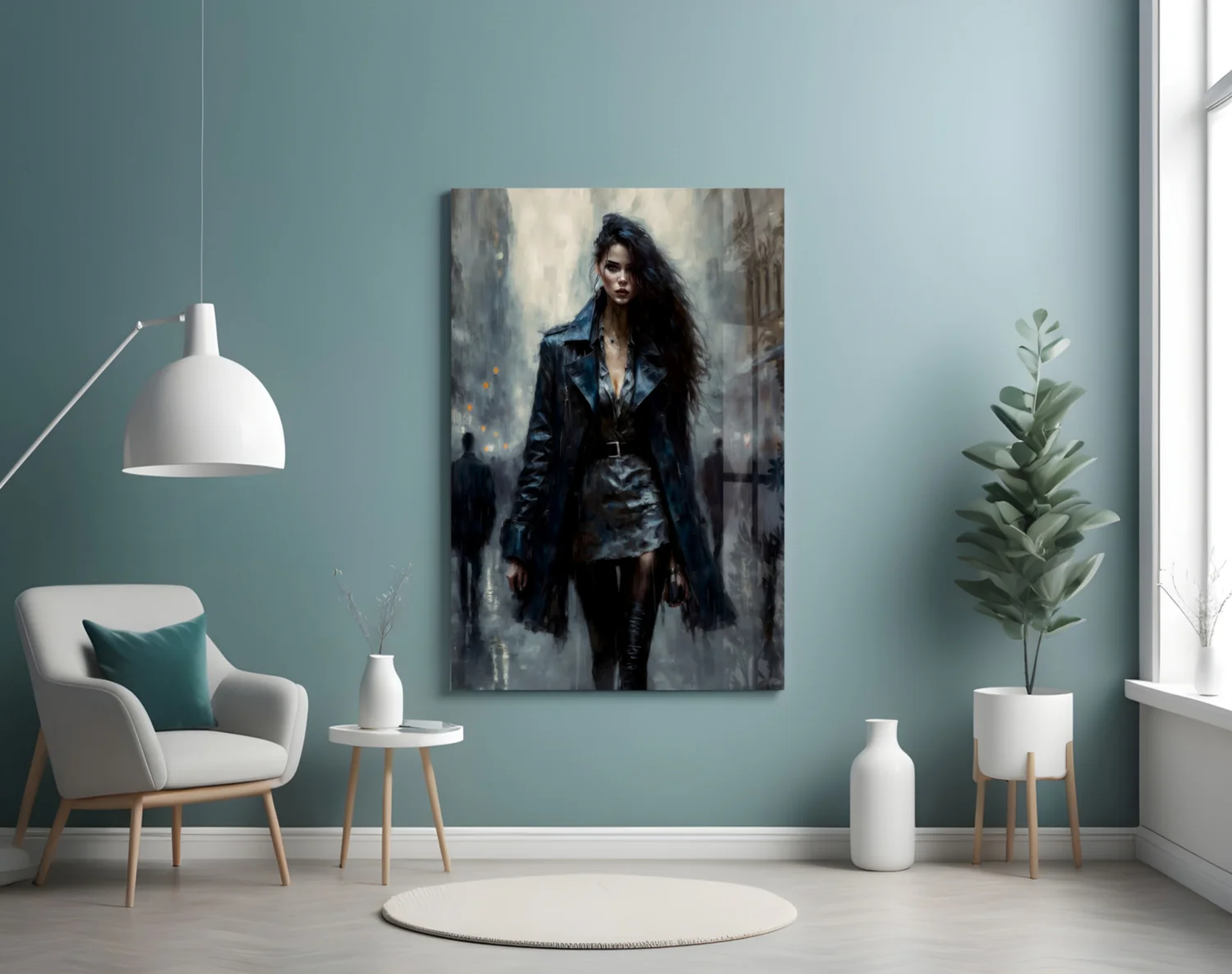 Walk Womanly Glass Wall Art || Designers Collection - Image 4