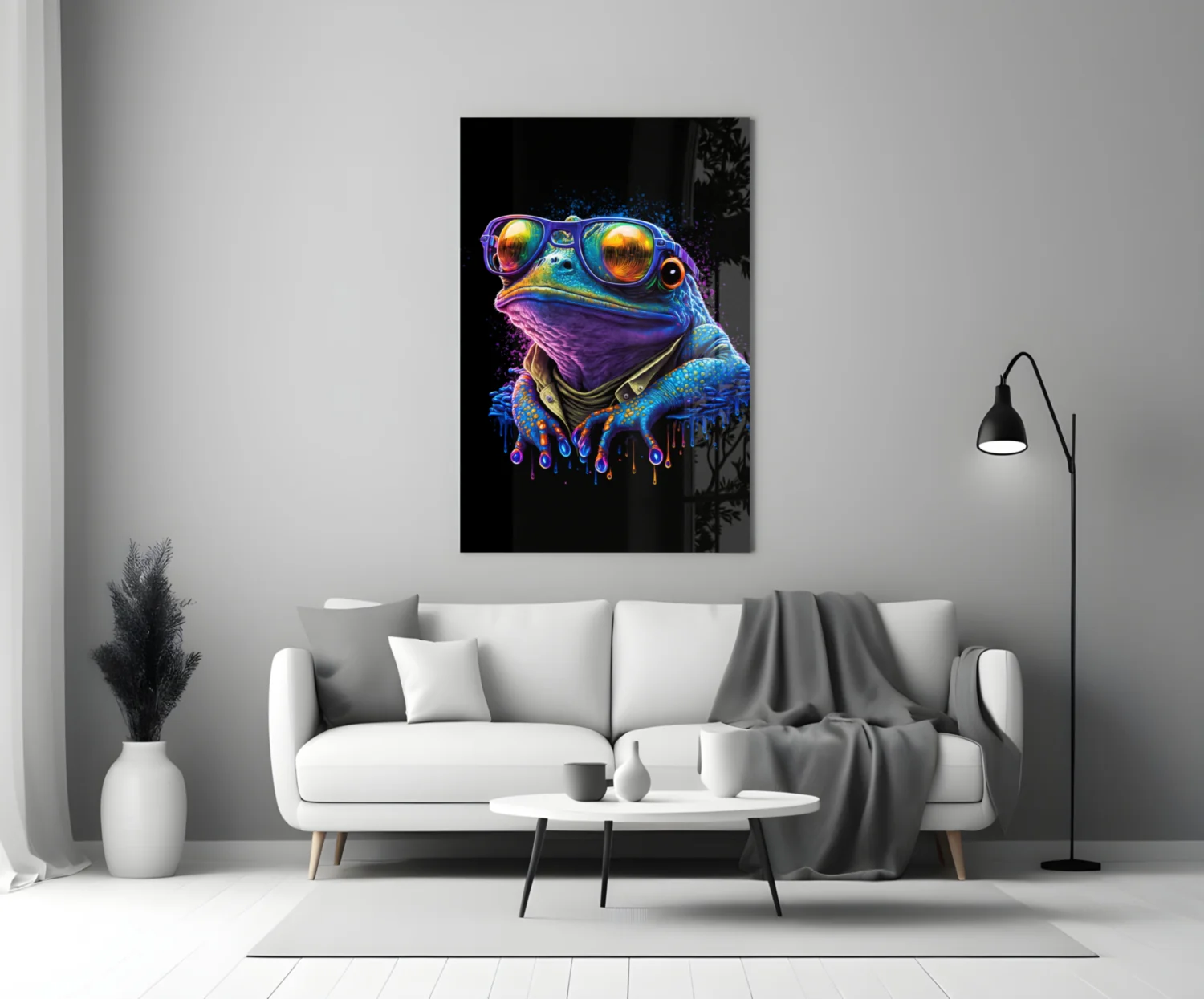 Cool Frog Glass Wall Art || Designers Collection - Image 3