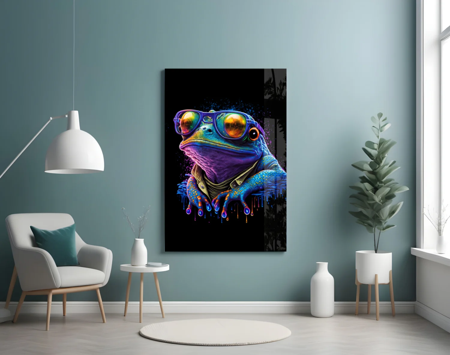 Cool Frog Glass Wall Art || Designers Collection - Image 4
