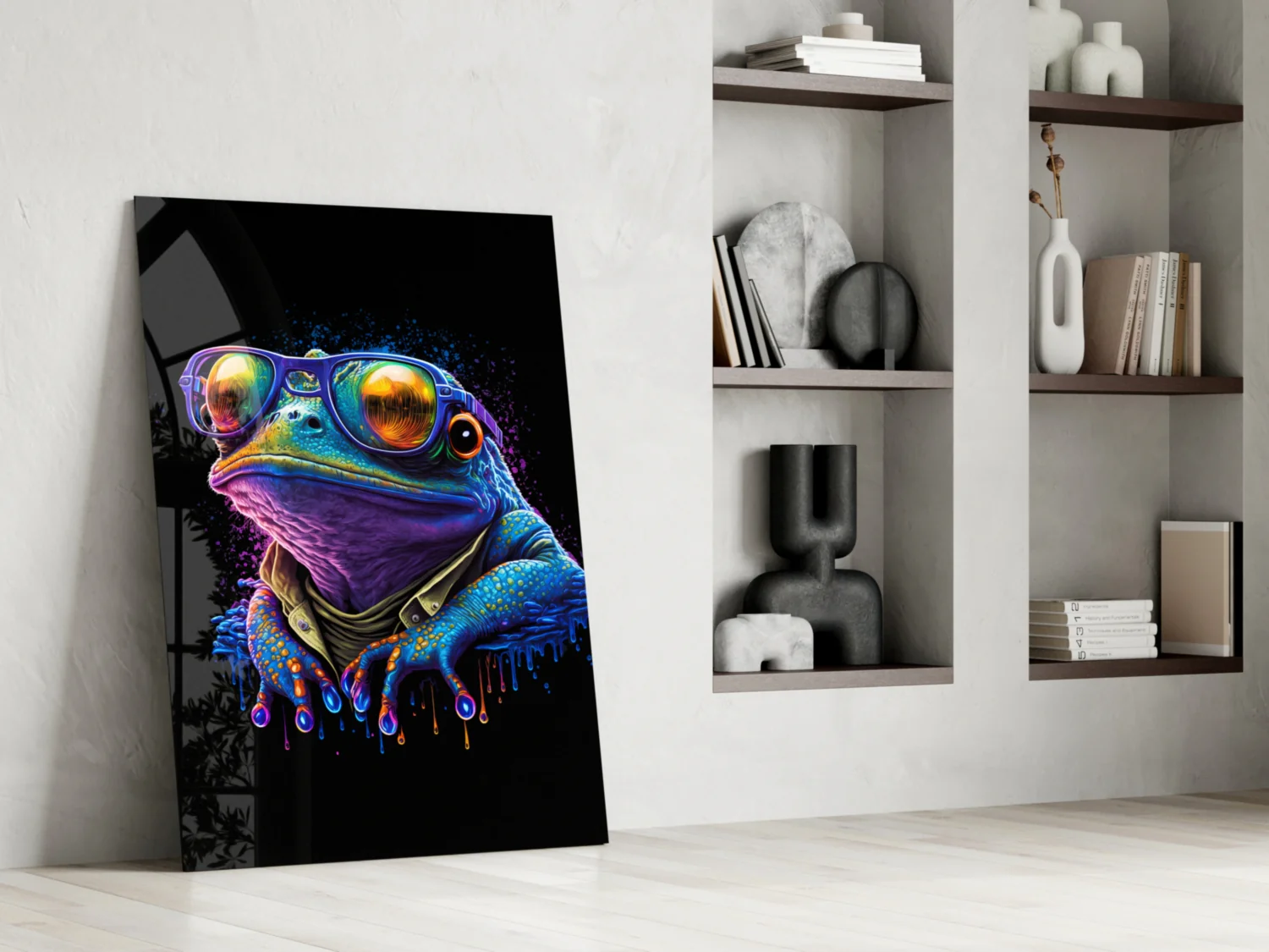 Cool Frog Glass Wall Art || Designers Collection - Image 6