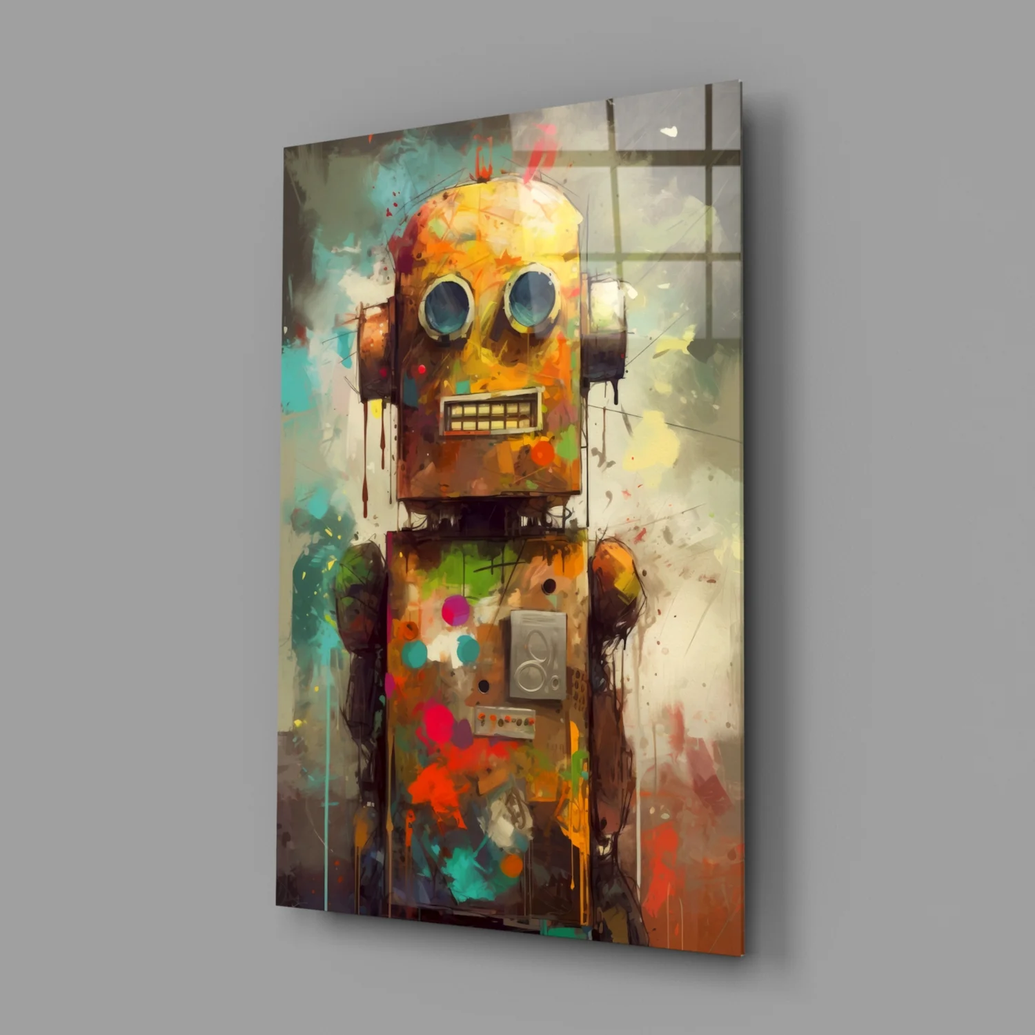 Robocute Glass Wall Art || Designer Collection - Image 2