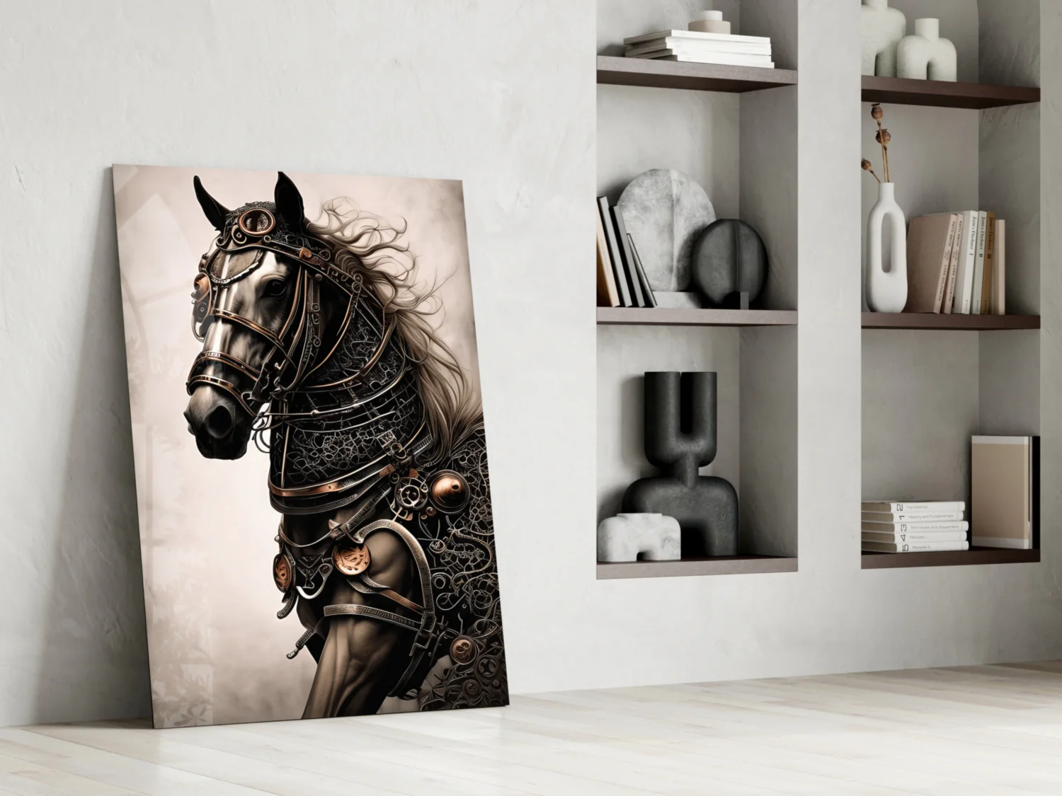 Warrior's Horse Glass Wall Art || Designer's Collection - Image 6