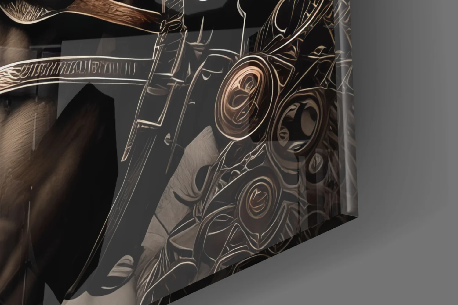 Warrior's Horse Glass Wall Art || Designer's Collection - Image 7