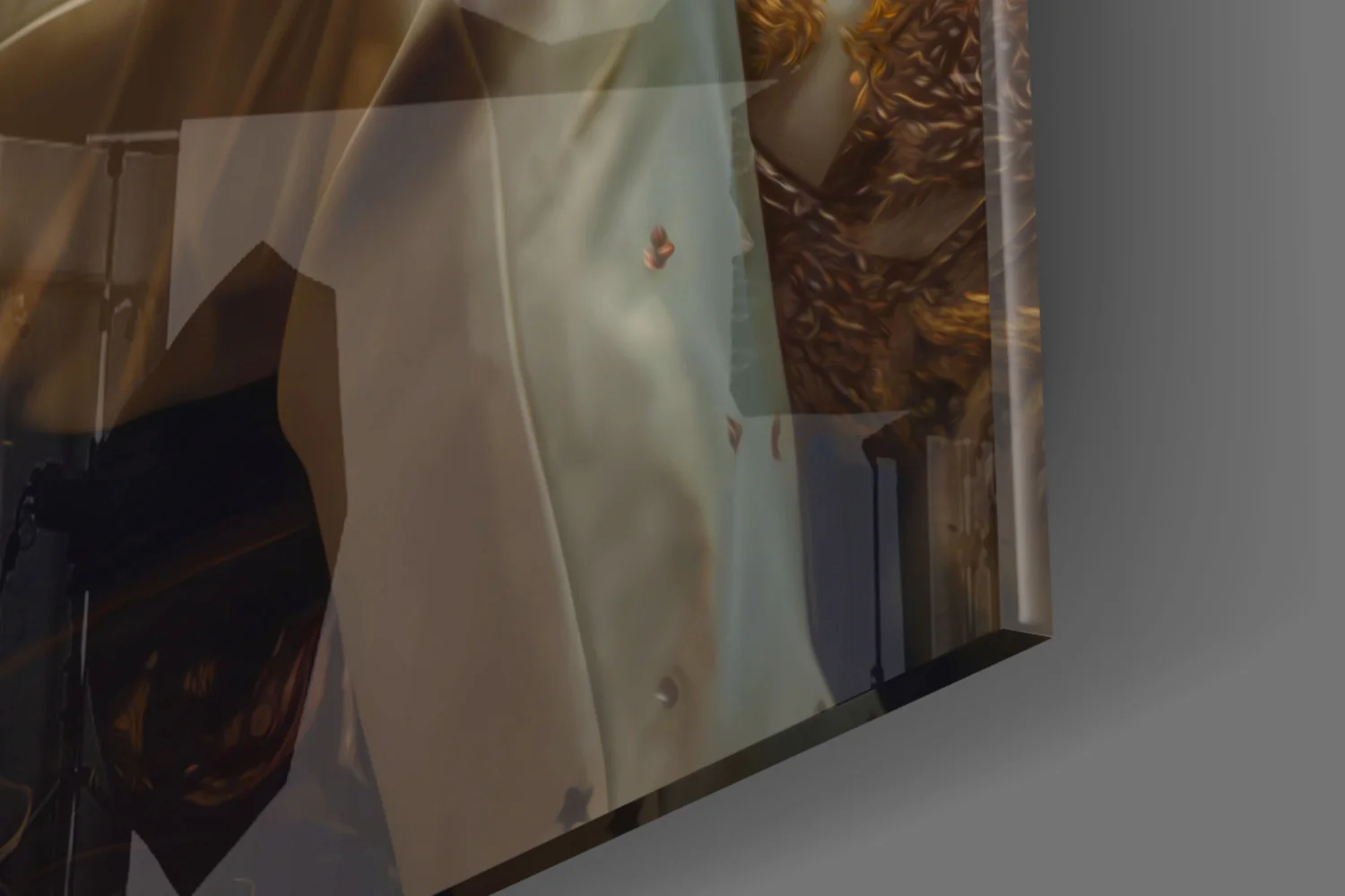 Elvis Presley in the Throne Glass Wall Art || Designer's Collection - Image 7