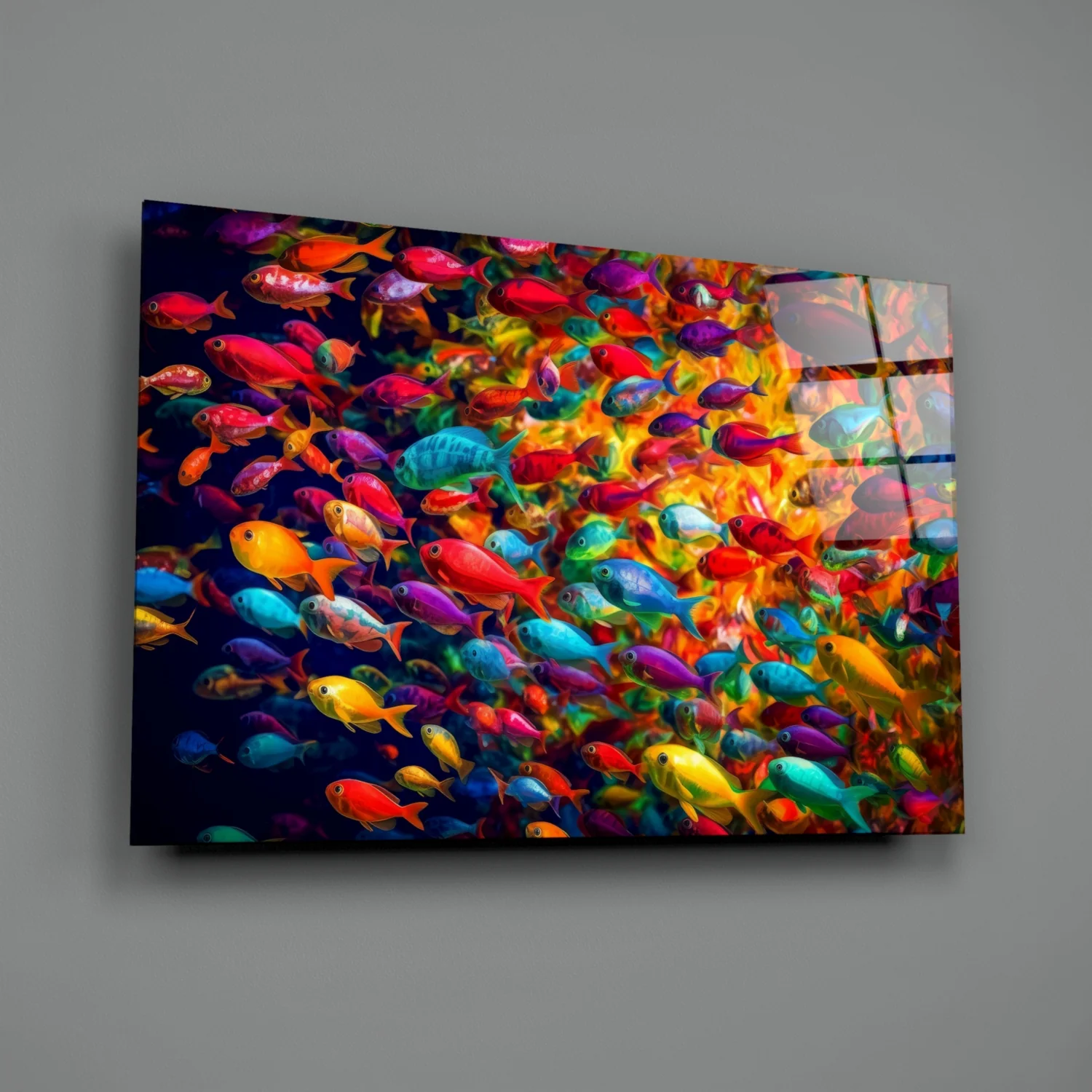 Fish World Glass Wall Art || Designer Collection - Image 2