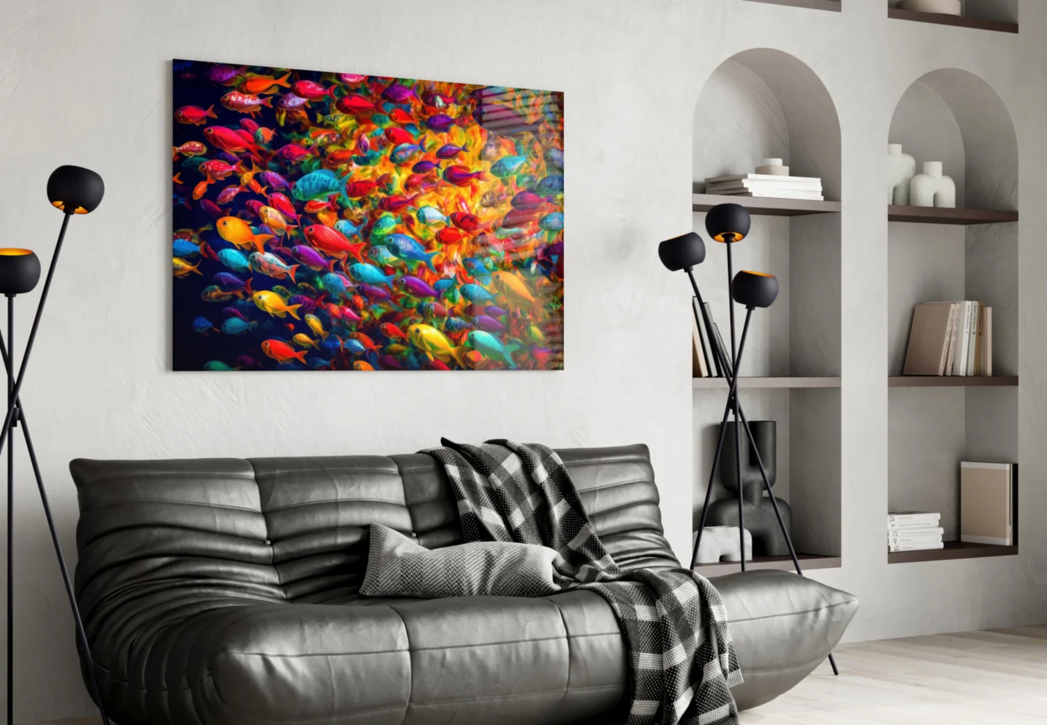 Fish World Glass Wall Art || Designer Collection - Image 4