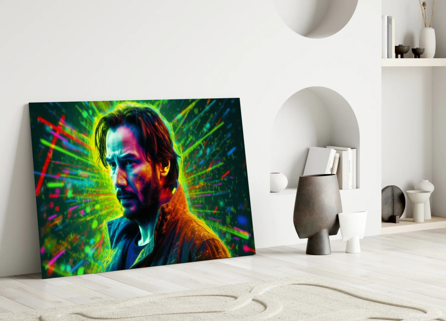 Keanu Reeves Glass Wall Art || Designer Collection - Image 3