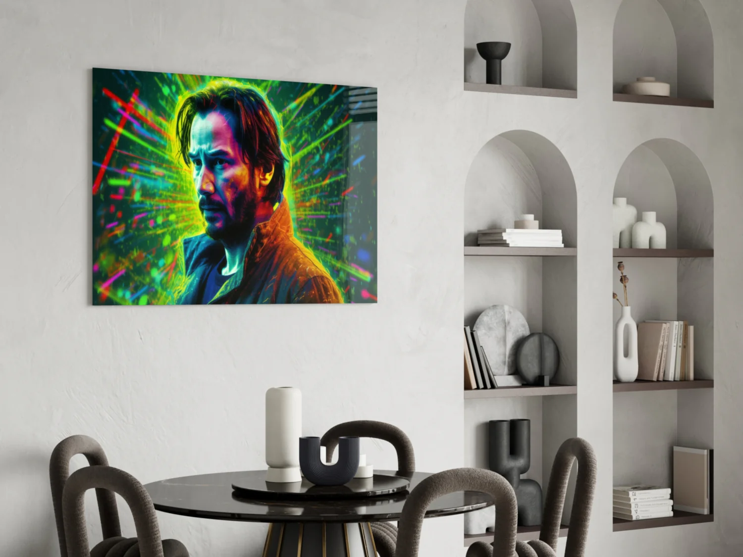 Keanu Reeves Glass Wall Art || Designer Collection - Image 5