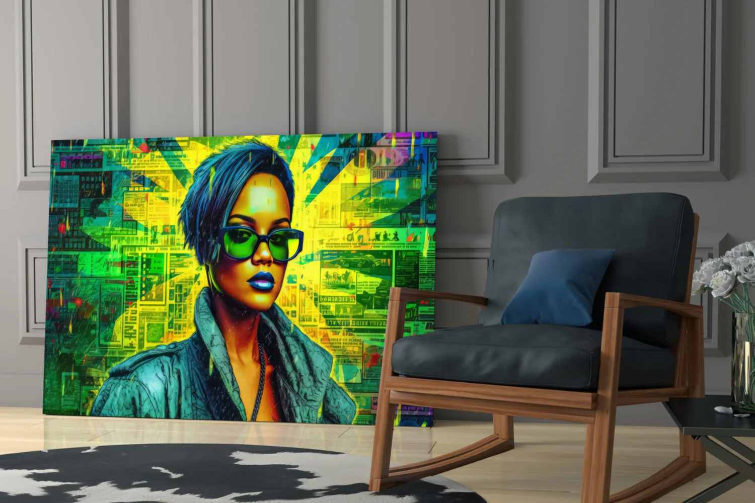 Rihanna Glass Wall Art || Designer Collection - Image 6