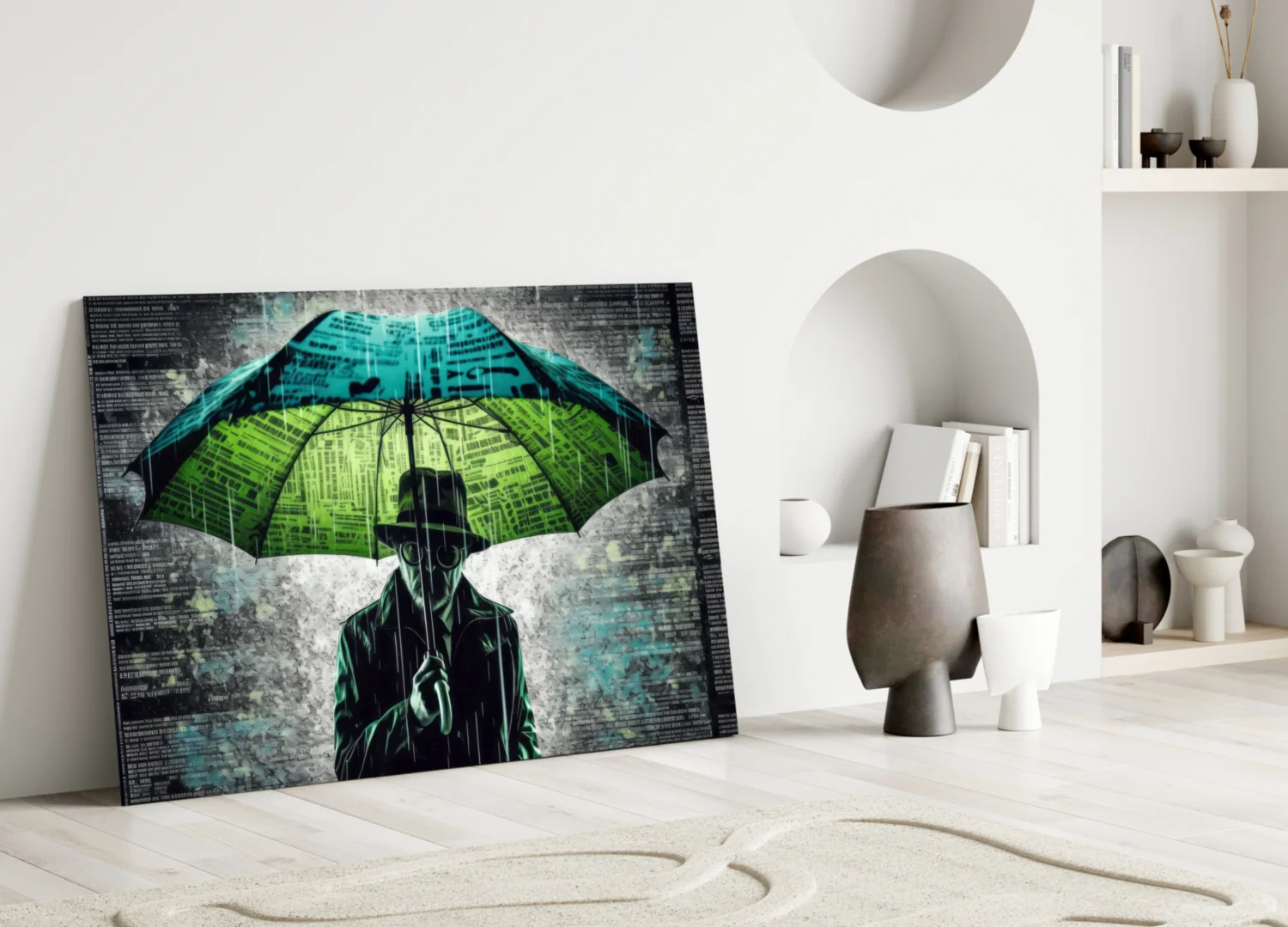 Rain of Answers Glass Wall Art || Designer Collection - Image 3