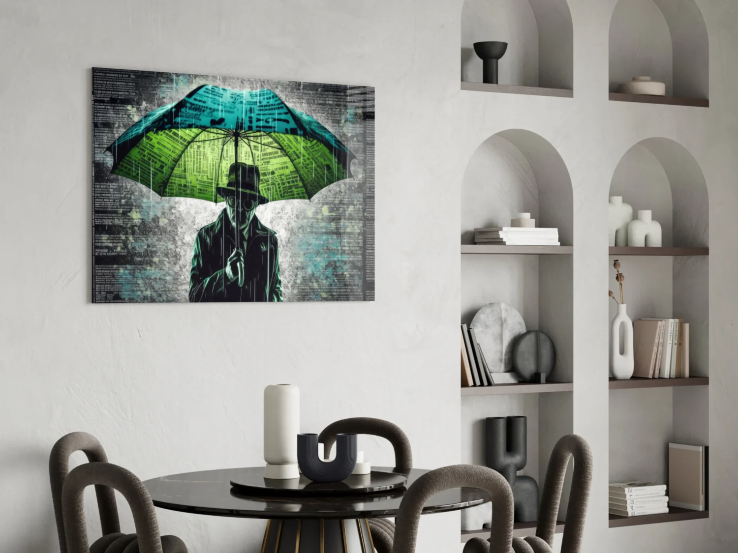 Rain of Answers Glass Wall Art || Designer Collection - Image 5
