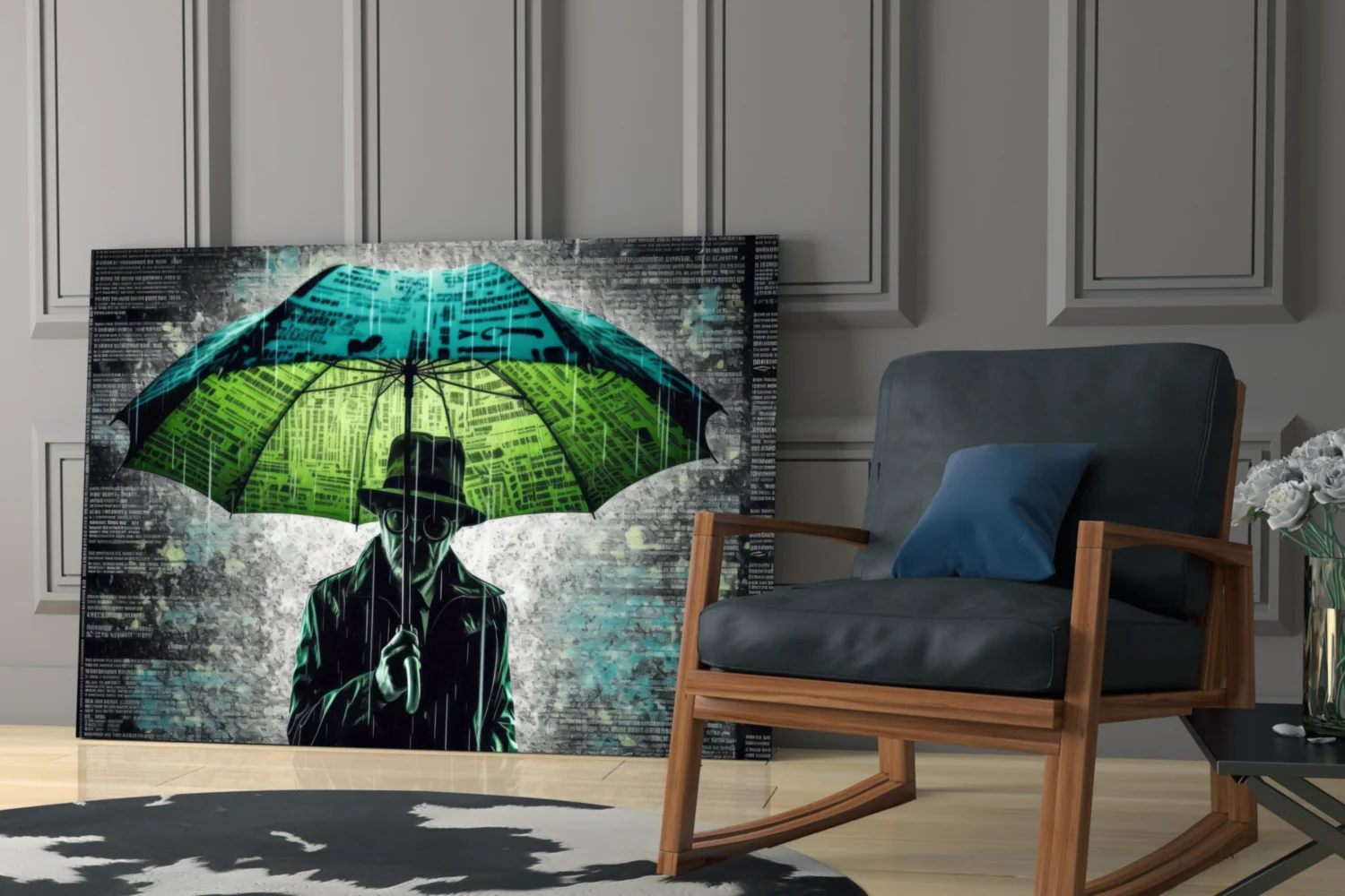 Rain of Answers Glass Wall Art || Designer Collection - Image 6