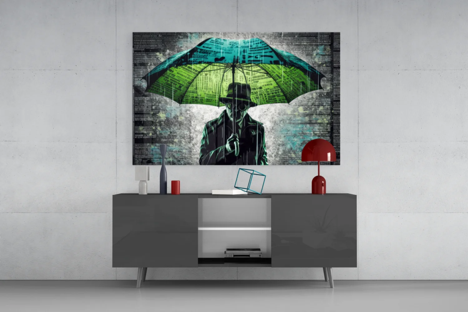 Rain of Answers Glass Wall Art || Designer Collection - Image 8