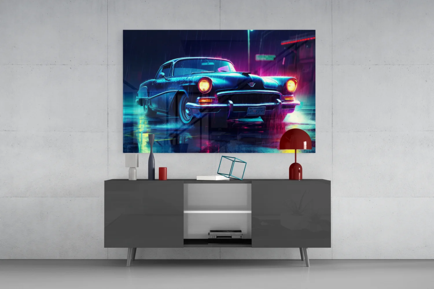 Cadillac Glass Wall Art || Designer Collection - Image 8