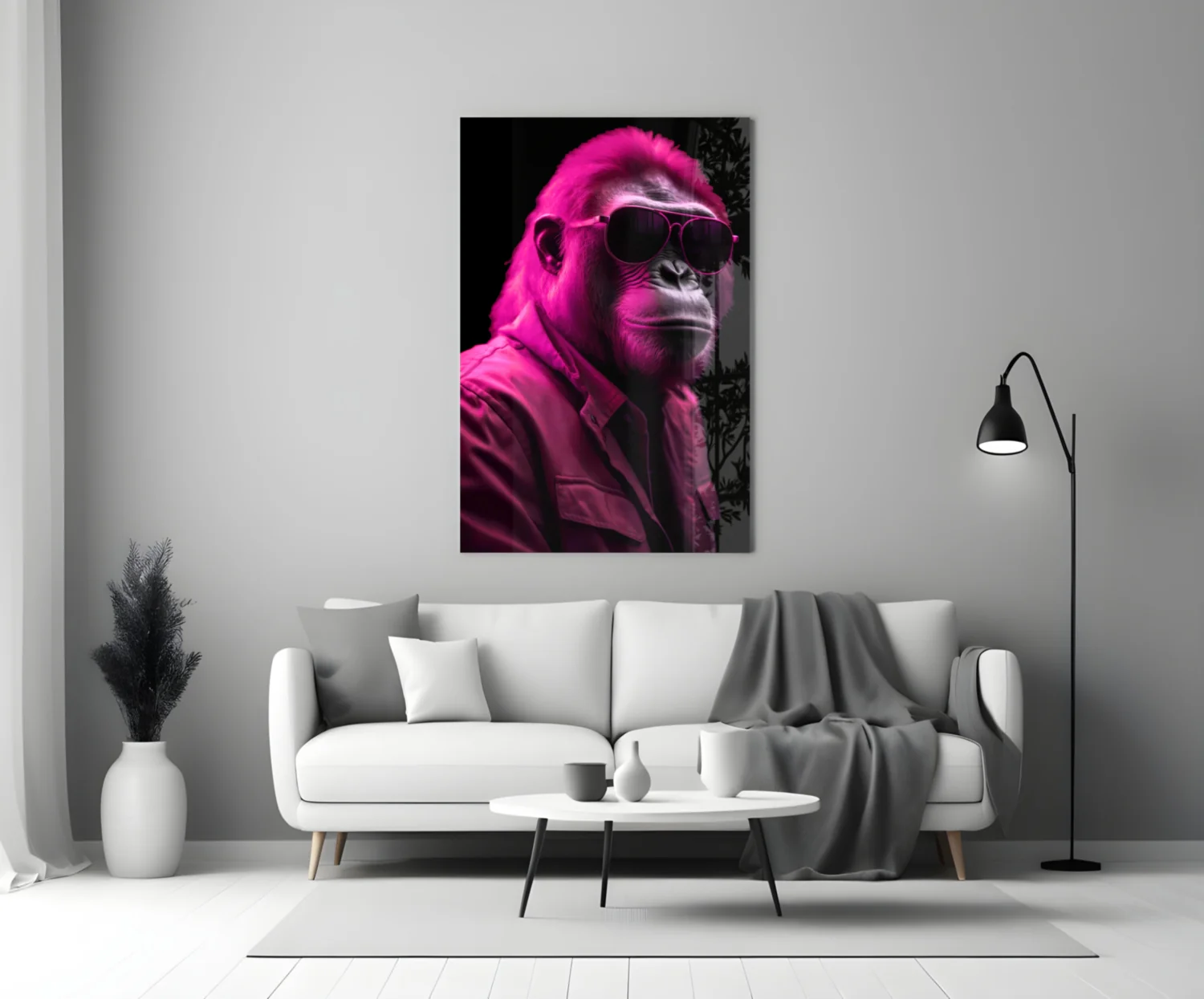 Ape the Cool Glass Wall Art || Designer Collection - Image 3