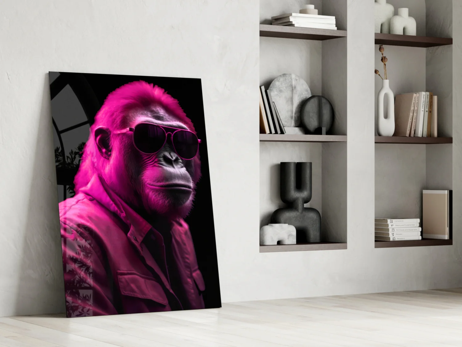 Ape the Cool Glass Wall Art || Designer Collection - Image 6