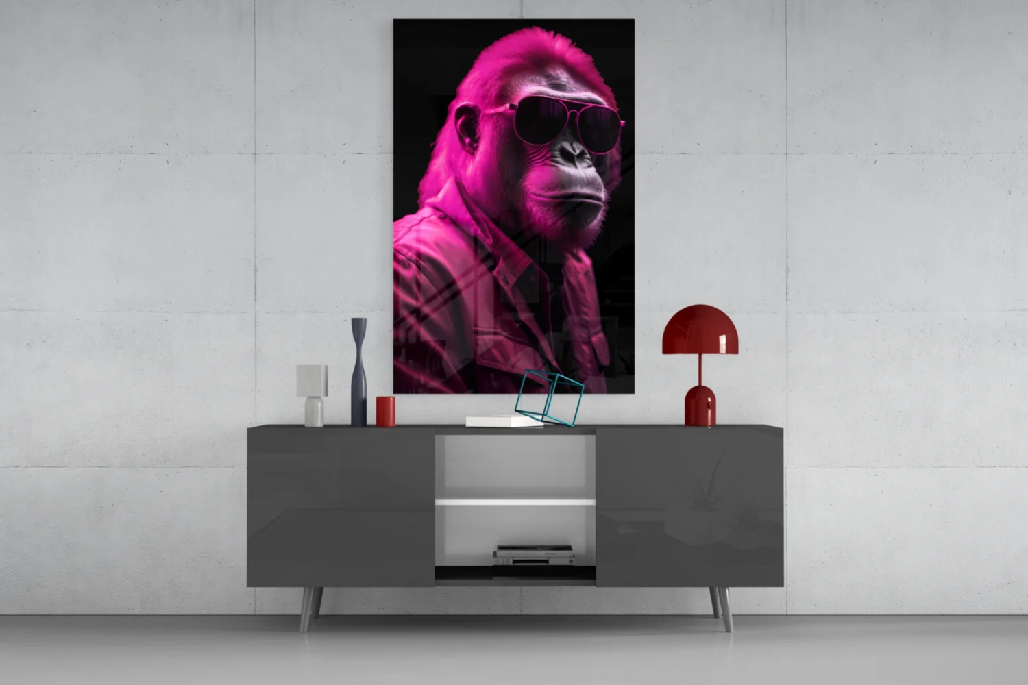 Ape the Cool Glass Wall Art || Designer Collection - Image 8