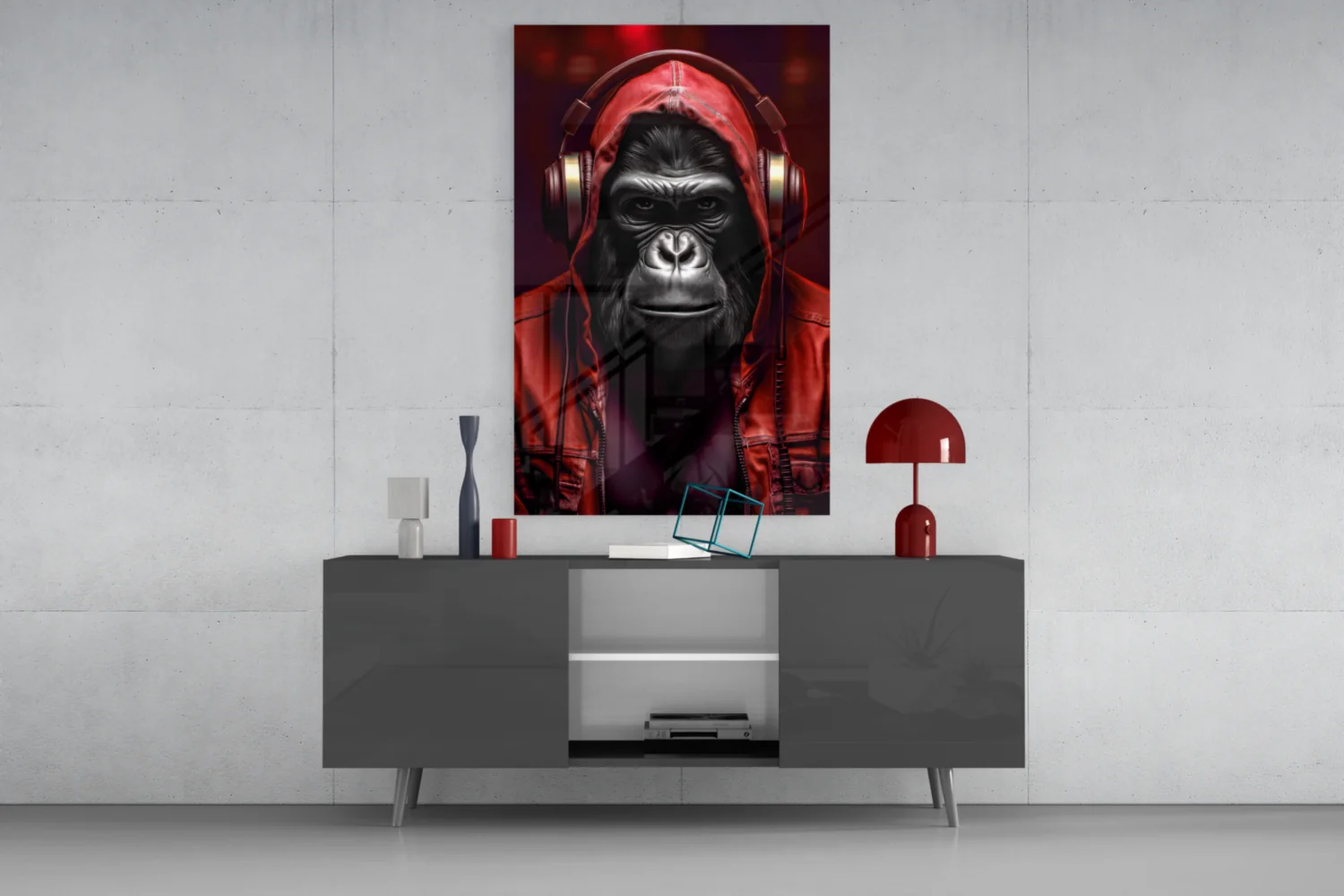 Rebellios Ape Glass Wall Art || Designer Collection - Image 16