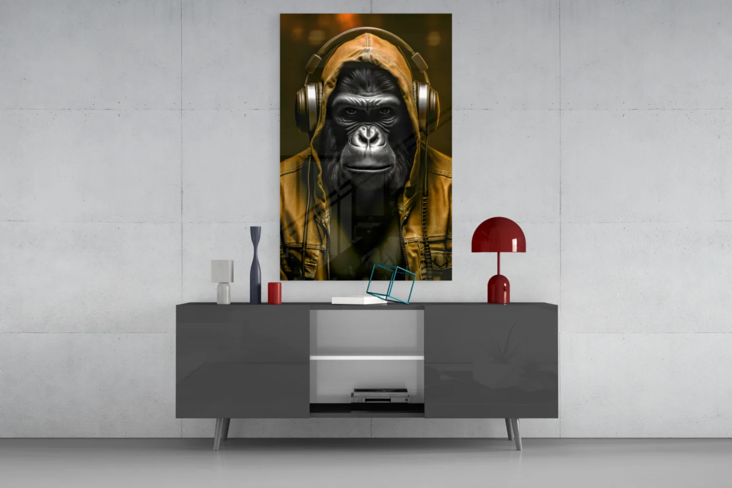 Rebellios Ape Glass Wall Art || Designer Collection - Image 23