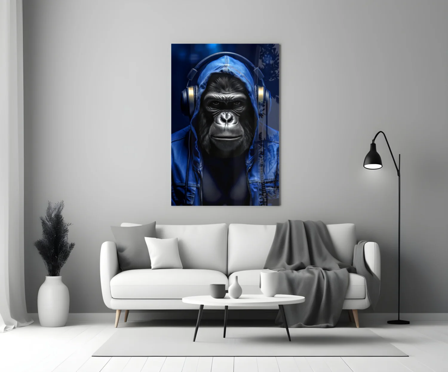 Rebellios Ape Glass Wall Art || Designer Collection - Image 3