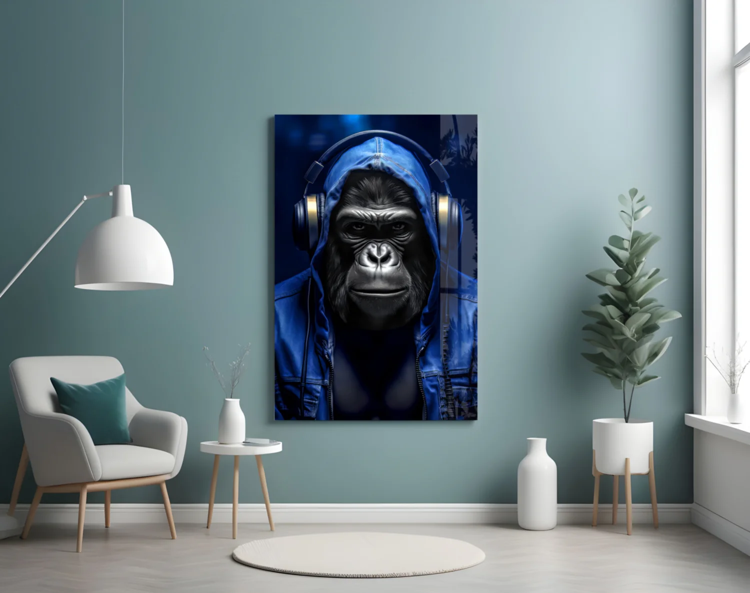 Rebellios Ape Glass Wall Art || Designer Collection - Image 4