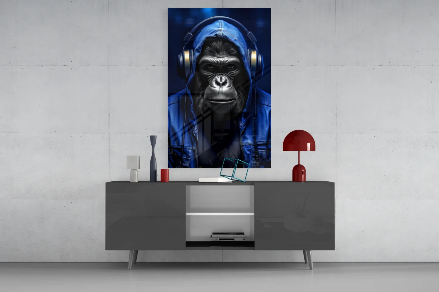 Rebellios Ape Glass Wall Art || Designer Collection - Image 8