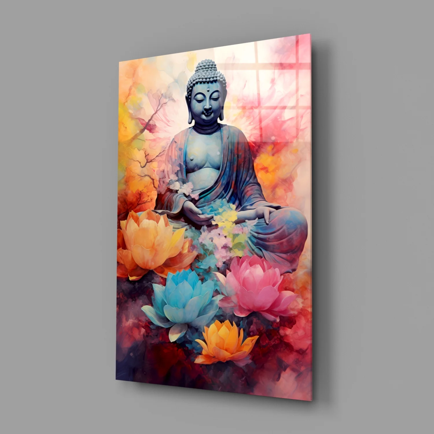 Buddha Glass Wall Art || Designer Collection - Image 2