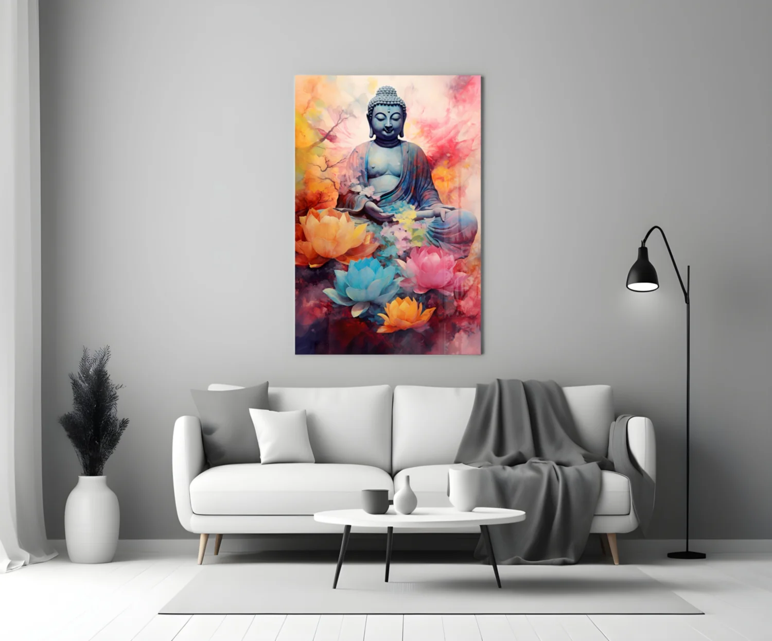 Buddha Glass Wall Art || Designer Collection - Image 3