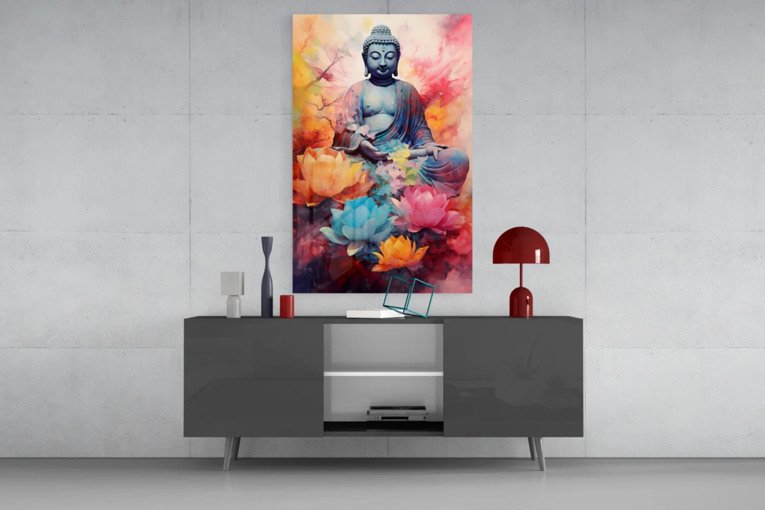 Buddha Glass Wall Art || Designer Collection - Image 8