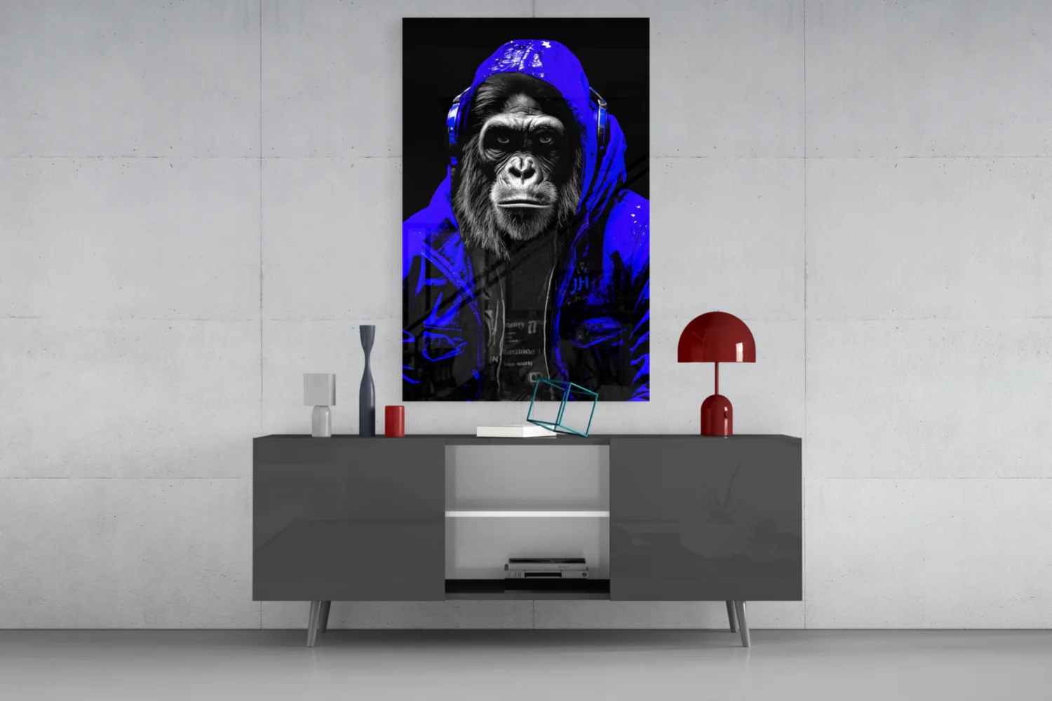 The Ape Glass Wall Art || Designer Collection - Image 8