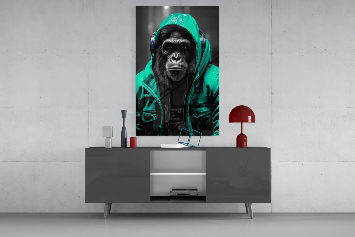 Rebellios Ape Glass Wall Art || Designer Collection - Image 23