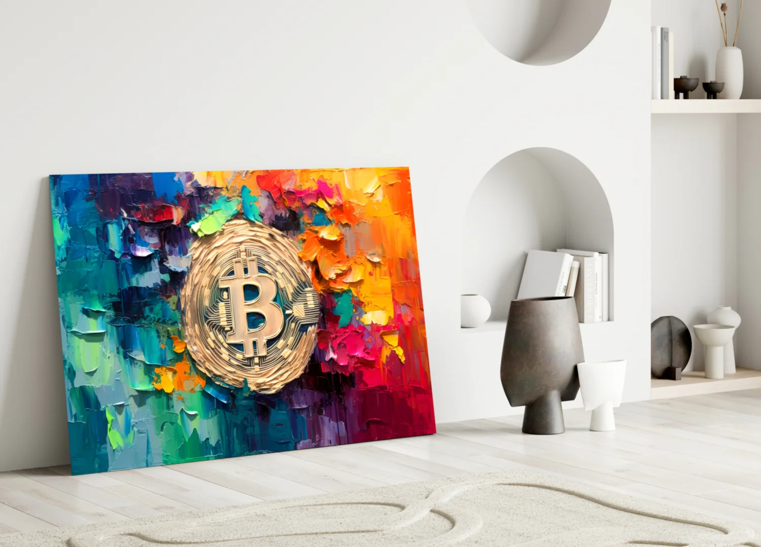 Bitcoin Glass Wall Art || Designer Collection - Image 3