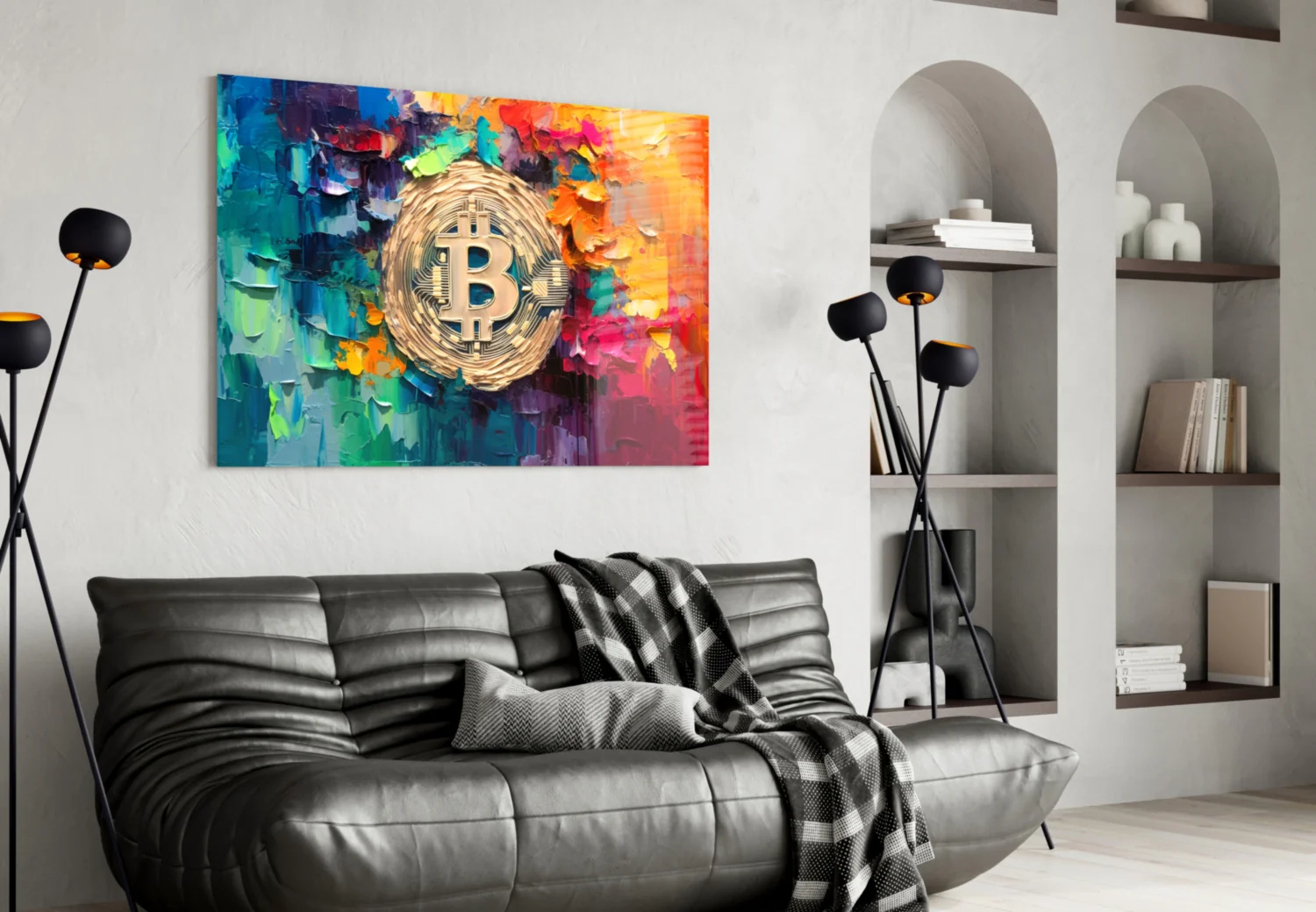 Bitcoin Glass Wall Art || Designer Collection - Image 4