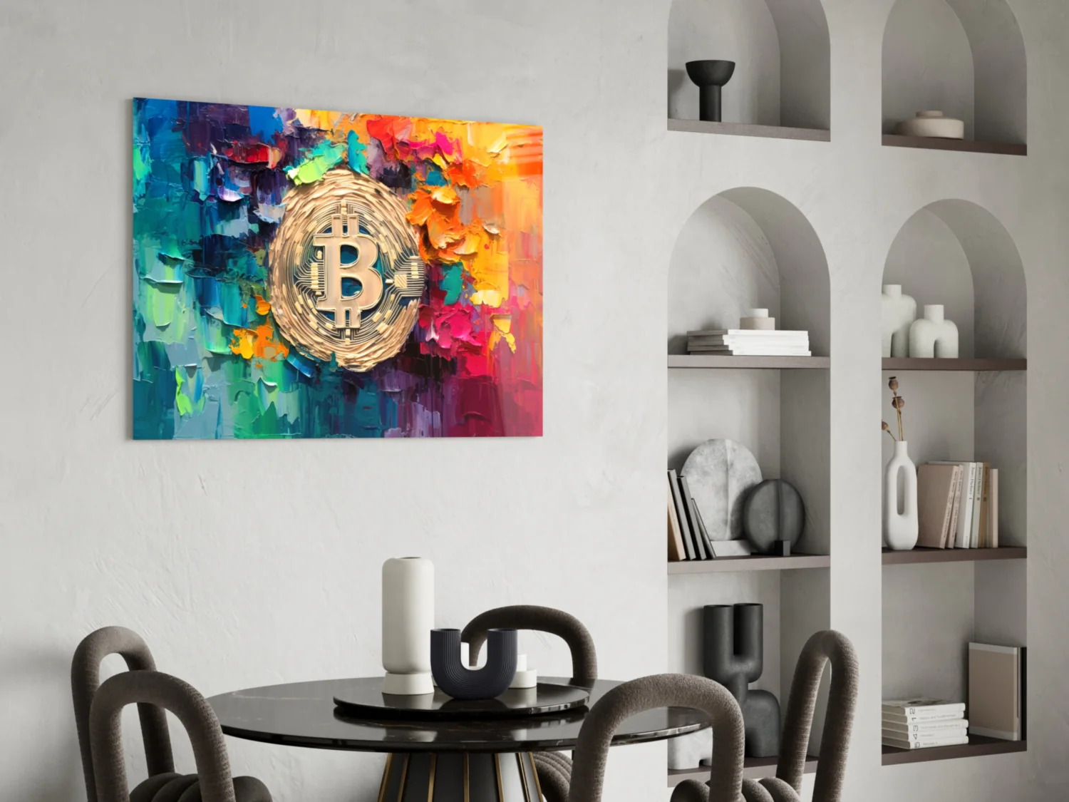 Bitcoin Glass Wall Art || Designer Collection - Image 5