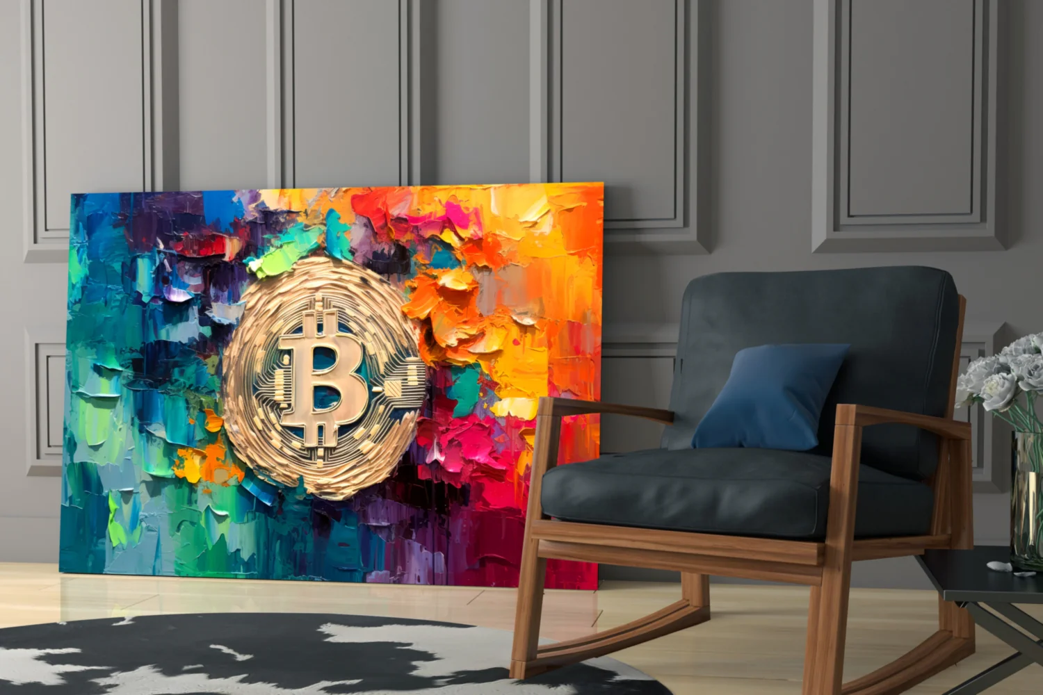 Bitcoin Glass Wall Art || Designer Collection - Image 6