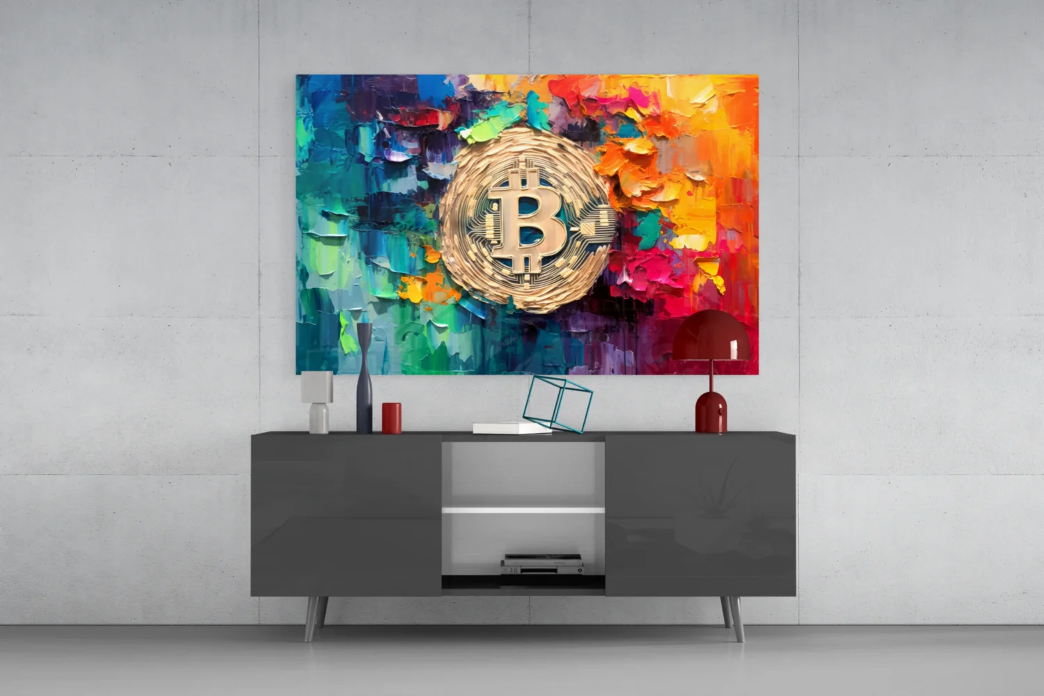 Bitcoin Glass Wall Art || Designer Collection - Image 8