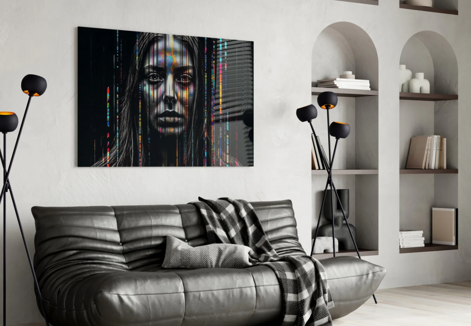 Color Stream Glass Wall Art || Designers Collection - Image 4