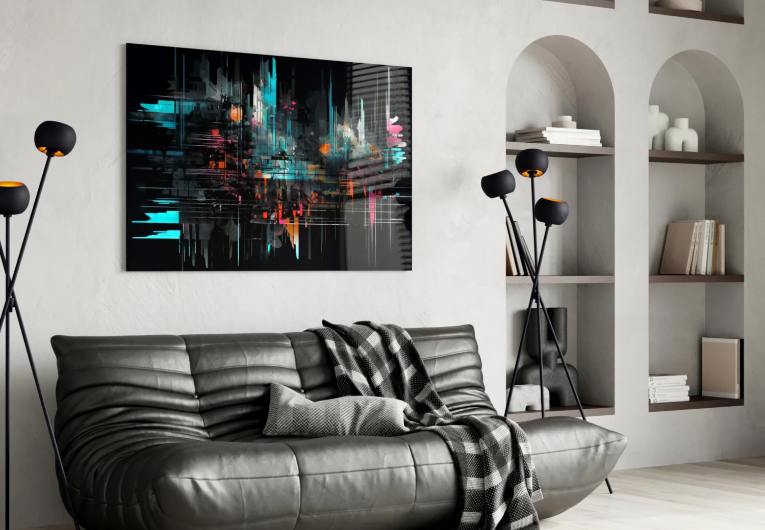 Color Sticks Glass Wall Art || Designers Collection - Image 4